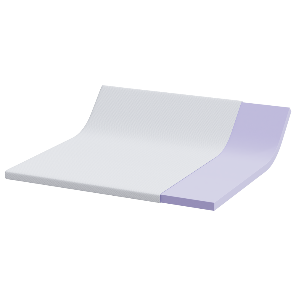 Produktbild för Memory foam madrass toppers for Vuxna Mjuk 180 x 200 cm Vit