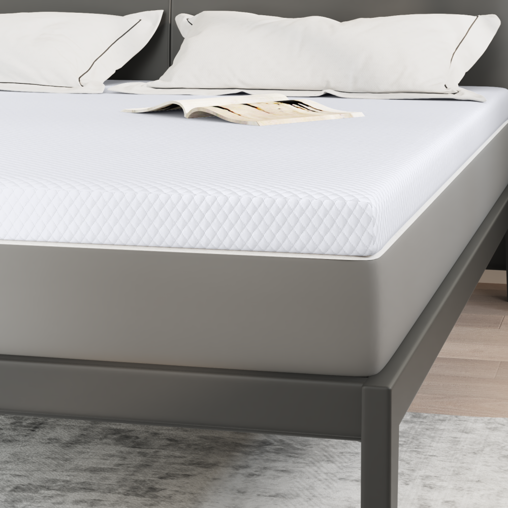 Produktbild för Memory foam madrass toppers for Vuxna Mjuk 180 x 200 cm Vit