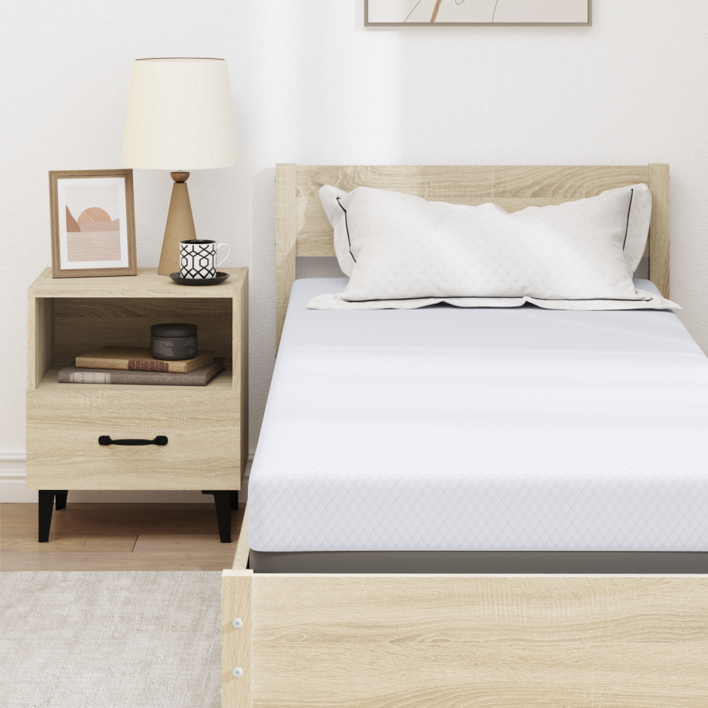 Produktbild för Memory foam madrass toppers for Vuxna Mjuk 80 x 200 cm Vit