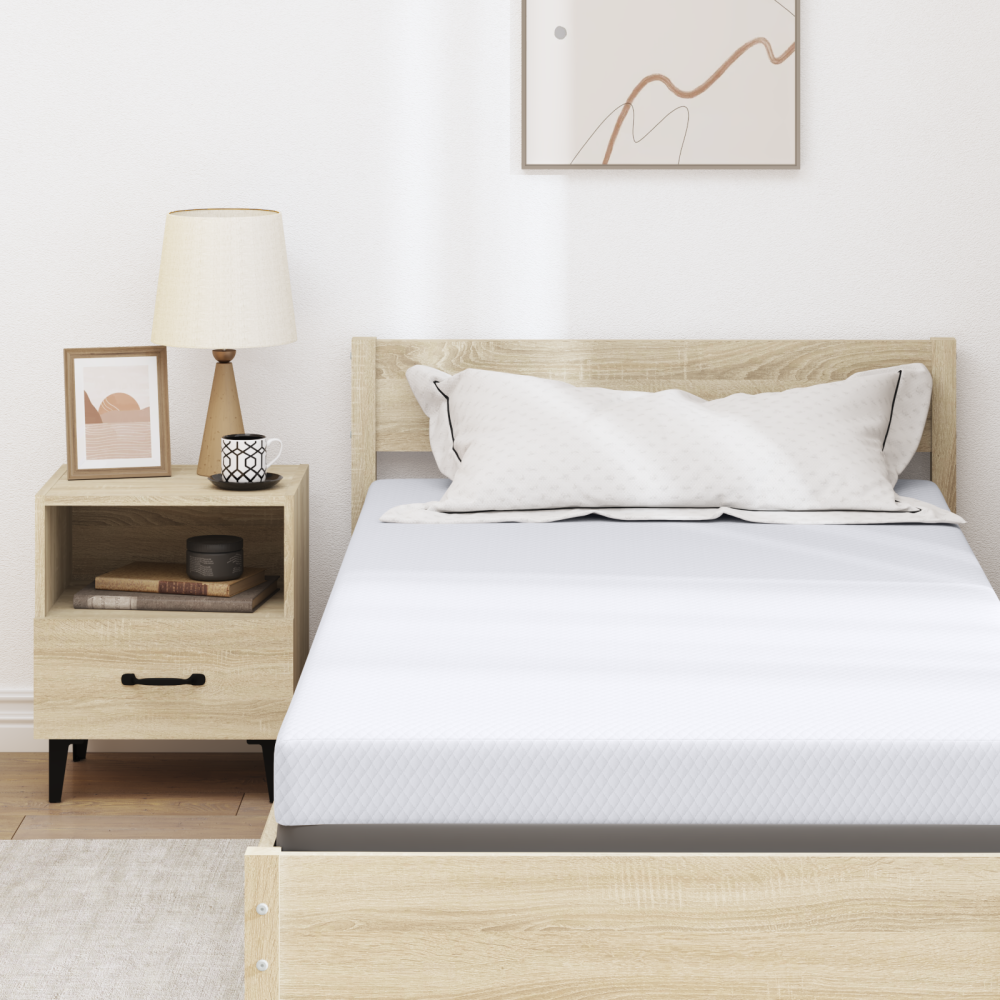Produktbild för Memory foam madrass toppers for Vuxna Mjuk 90 x 200 cm Vit