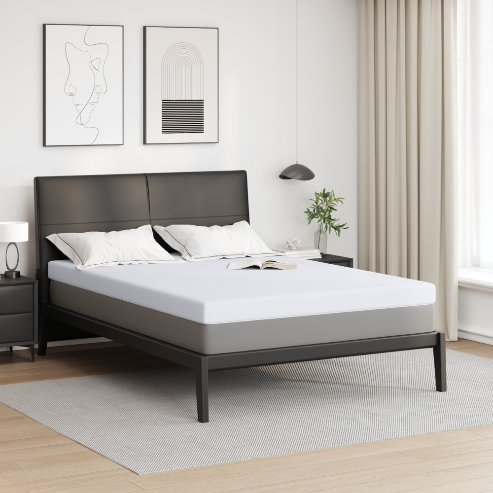 Produktbild för Memory foam madrass toppers for Vuxna Mjuk 140 x 200 cm Vit