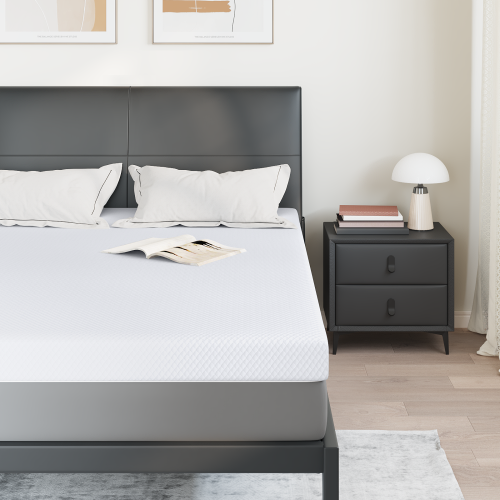 Produktbild för Memory foam madrass toppers for Vuxna Mjuk 140 x 200 cm Vit