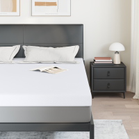 Produktbild för Memory foam madrass toppers for Vuxna Mjuk 200 x 200 cm Vit
