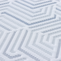 Produktbild för Madrasskydd Vit 120 x 200 cm Jacquardtyg