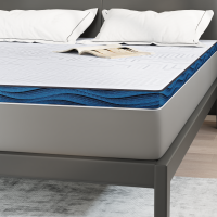 Produktbild för Madrasskydd Vit 140 x 200 cm Jacquardtyg