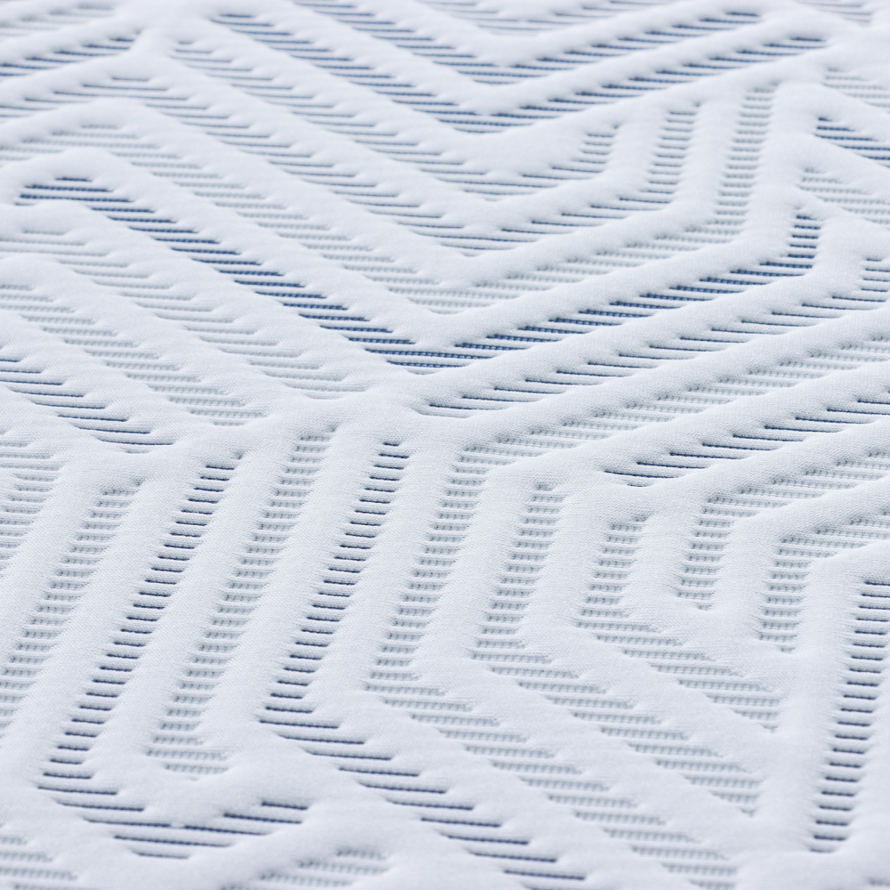 Produktbild för Madrasskydd Vit 160 x 200 cm Jacquardtyg