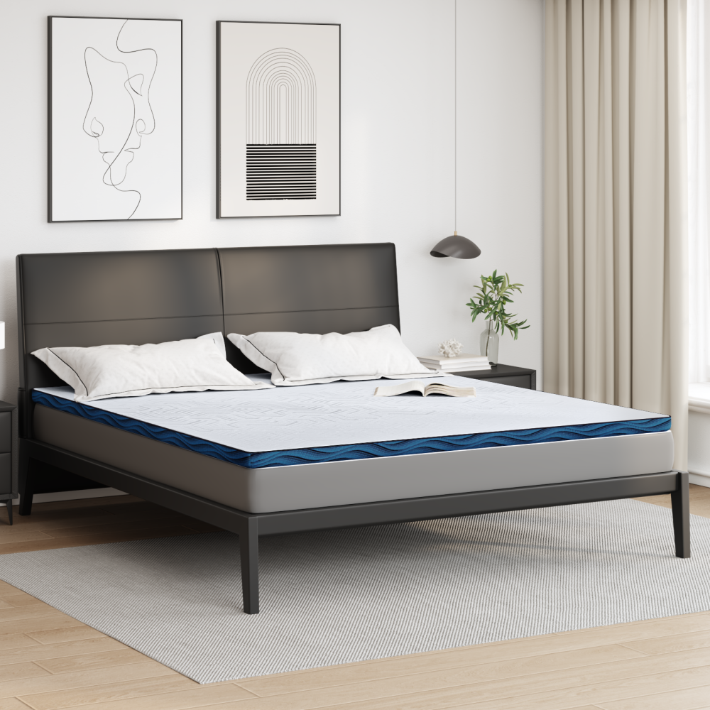Produktbild för Madrasskydd Vit 200 x 200 cm Jacquardtyg