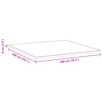 Produktbild för Madrasskydd Vit 200 x 200 cm Jacquardtyg