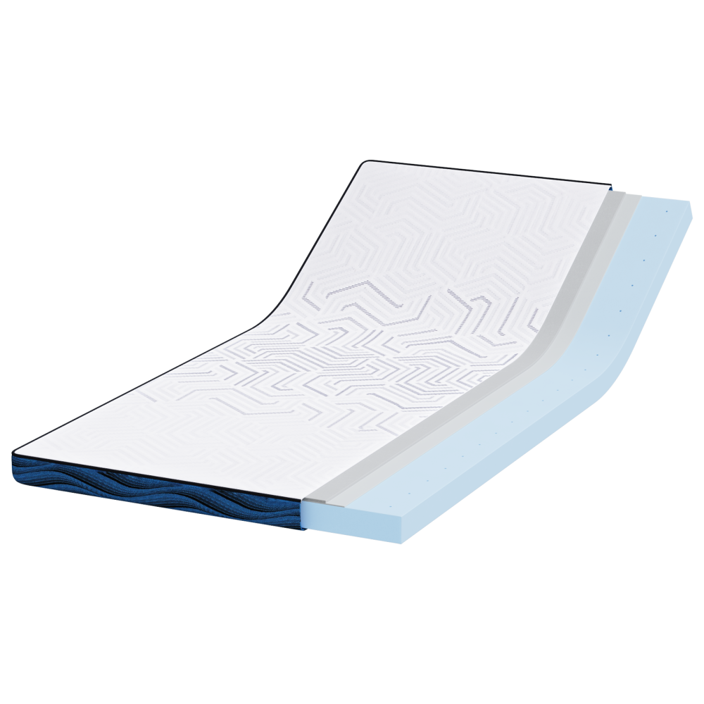 Produktbild för Madrasskydd Vit 90 x 190 cm Jacquardtyg