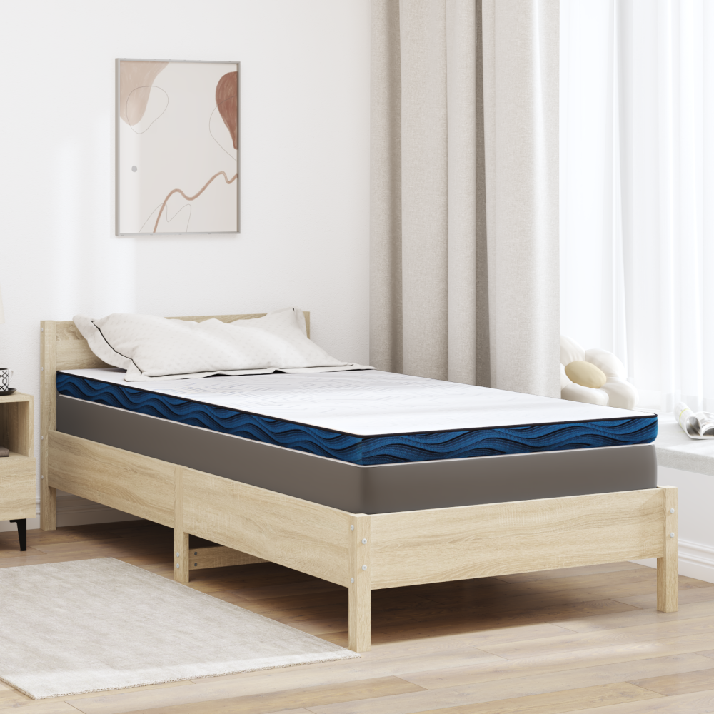 Produktbild för Madrasskydd Vit 90 x 200 cm Jacquardtyg