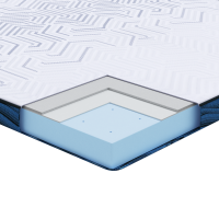 Produktbild för Madrasskydd Vit 120 x 200 cm Jacquardtyg