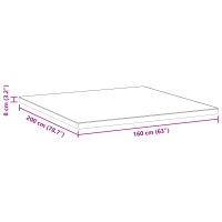 Produktbild för Madrasskydd Vit 160 x 200 cm Jacquardtyg