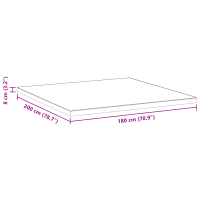 Produktbild för Madrasskydd Vit 180 x 200 cm Jacquardtyg