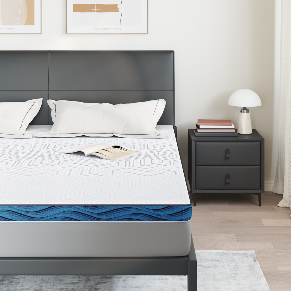 Produktbild för Madrasskydd Vit 200 x 200 cm Jacquardtyg