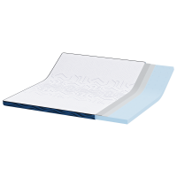 Produktbild för Madrasskydd Vit 200 x 200 cm Jacquardtyg