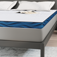 Produktbild för Madrasskydd Vit 200 x 200 cm Jacquardtyg