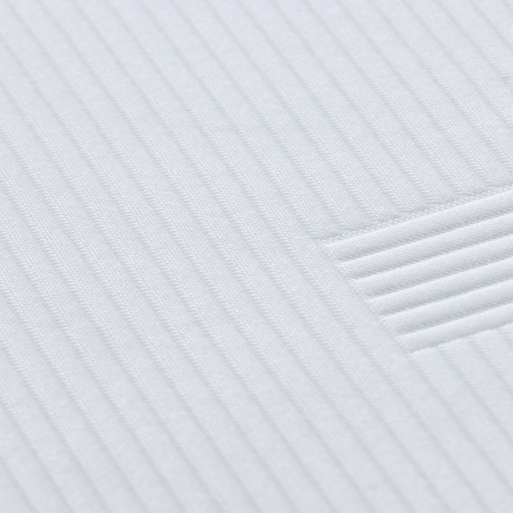 Produktbild för Madrasskydd Vit 140 x 200 cm Jacquardtyg