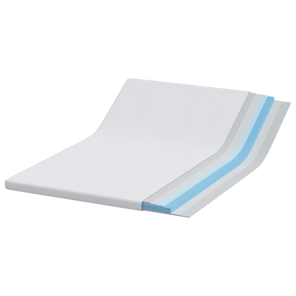 Produktbild för Madrasskydd Vit 160 x 200 cm Jacquardtyg