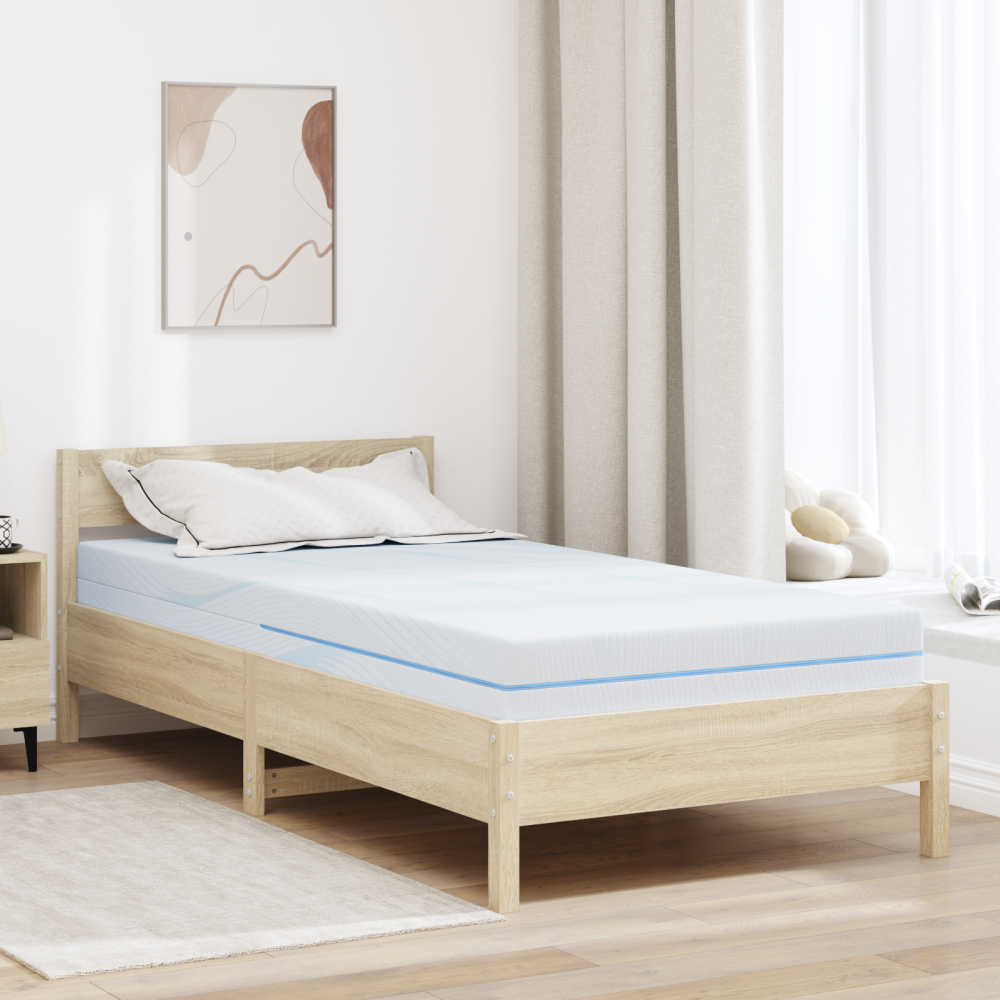 Produktbild för Madrass Medium fast 90 x 200 cm Vit