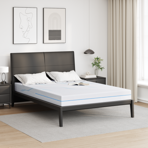 vidaXL Madrass Medium fast 140 x 200 cm Vit