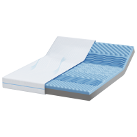 Produktbild för Madrass Vit 140 x 200 cm Jacquardtyg