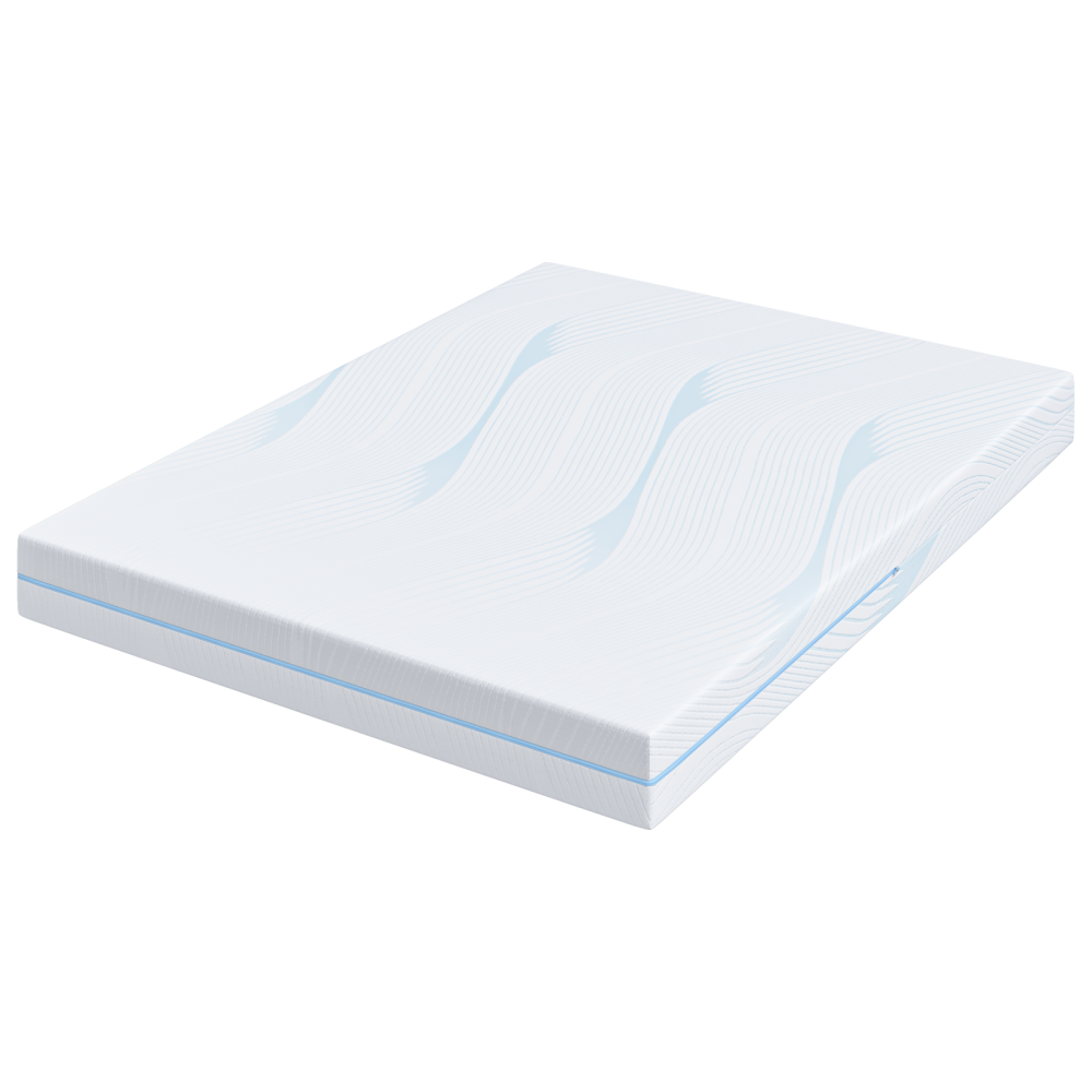 Produktbild för Madrass Vit 140 x 200 cm Jacquardtyg