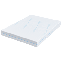 Produktbild för Madrass Vit 140 x 200 cm Jacquardtyg