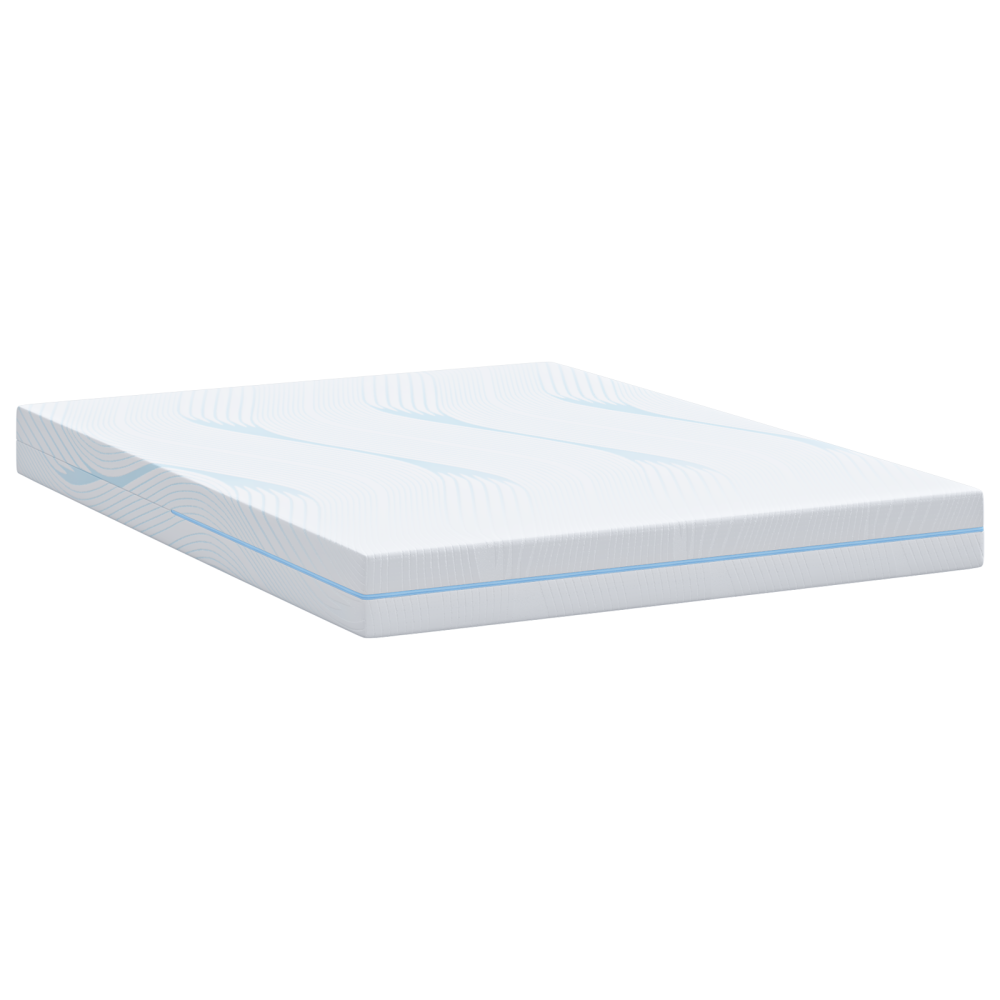 Produktbild för Madrass Vit 140 x 200 cm Jacquardtyg