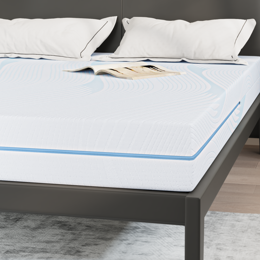 Produktbild för Madrass Vit 140 x 200 cm Jacquardtyg