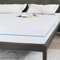 Produktbild för Madrass Vit 140 x 200 cm Jacquardtyg