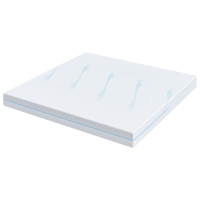 Produktbild för Madrass Medium fast 200 x 200 cm Vit