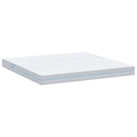 Produktbild för Madrass Medium fast 200 x 200 cm Vit