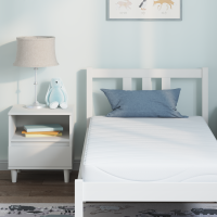 Produktbild för Madrass Vit 80 x 160 cm Jacquardtyg