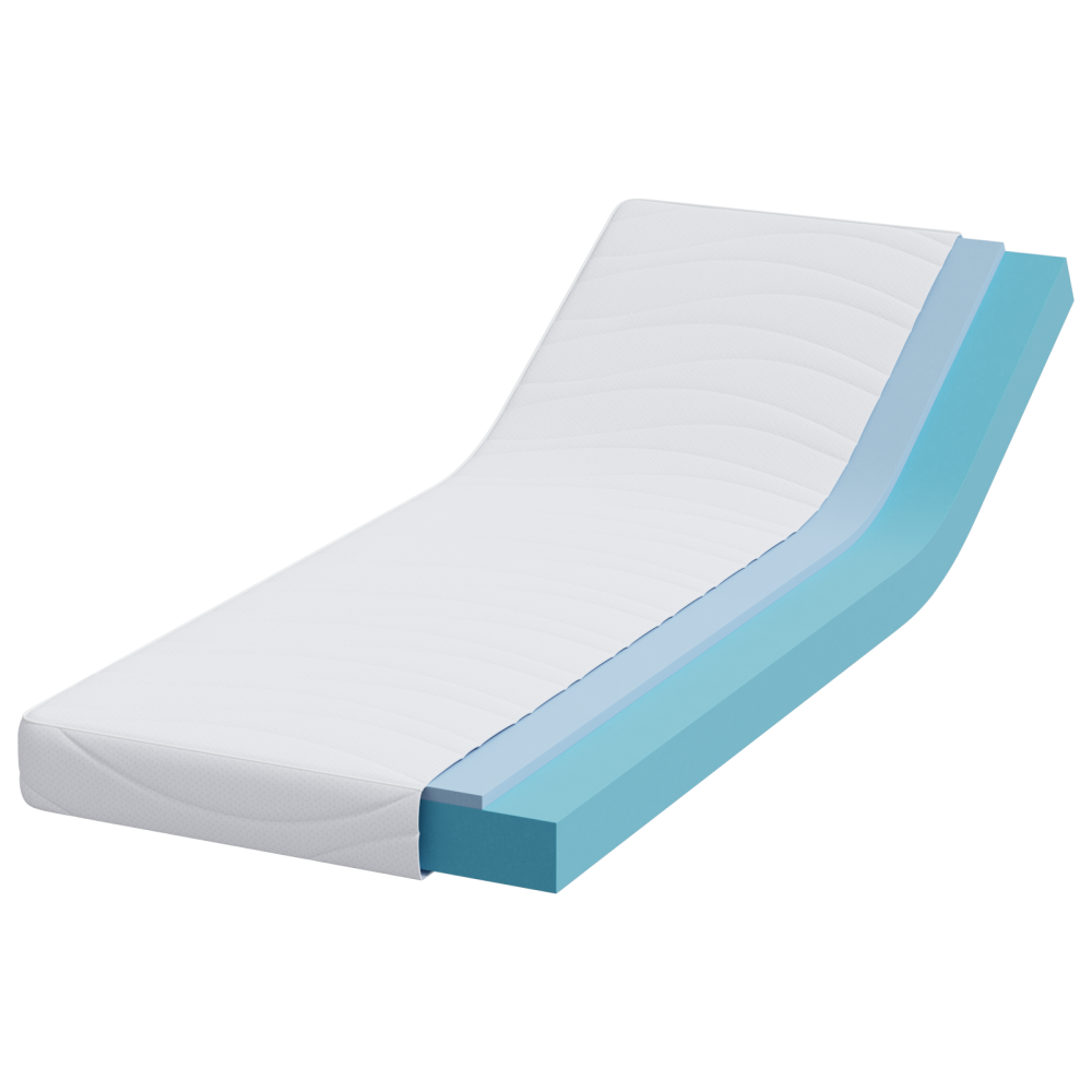 Produktbild för Madrass Vit 70 x 200 cm Jacquardtyg