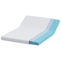 Produktbild för Madrass Vit 140 x 190 cm Jacquardtyg