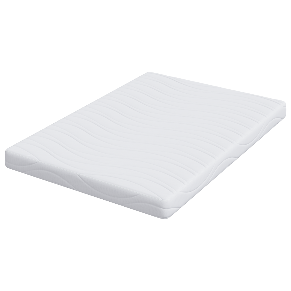 Produktbild för Madrass Vit 140 x 190 cm Jacquardtyg