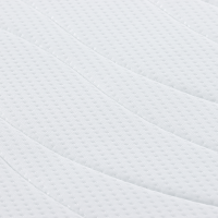 Produktbild för Madrass Vit 140 x 190 cm Jacquardtyg