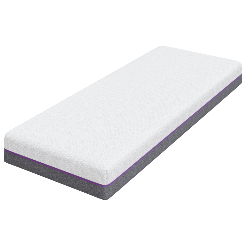 Produktbild för Minnesskummadrass Medium 70 x 200 cm 16 cm Vitt och Grått