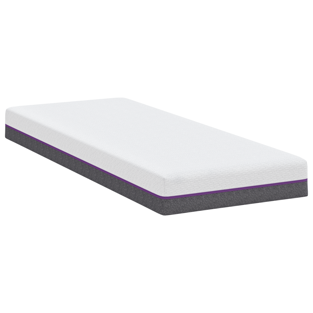 Produktbild för Minnesskummadrass Medium 70 x 200 cm 16 cm Vitt och Grått