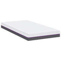 Produktbild för Minnesskummadrass Medium 90 x 190 cm 16 cm Vitt och Grått