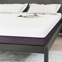 Produktbild för Minnesskummadrass Medium 160 x 200 cm 16 cm Vitt och Grått