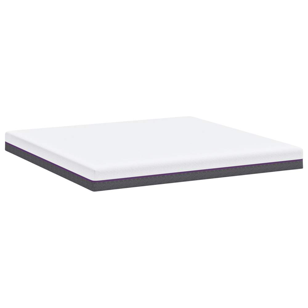 Produktbild för Minnesskummadrass Medium 200 x 200 cm 16 cm Vitt och Grått