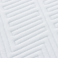 Produktbild för Madrass Vit och Blå 90 x 200 cm Jacquardtyg