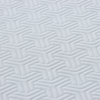 Produktbild för Madrass Vitt och Grått 90 x 200 cm Jacquardtyg