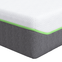 Produktbild för Madrass Vitt och Grått 100 x 200 cm Jacquardtyg