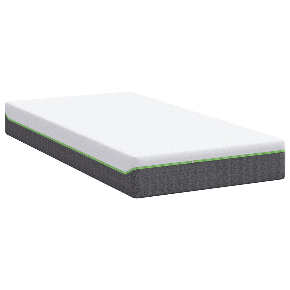 Produktbild för Madrass Vitt och Grått 100 x 200 cm Jacquardtyg