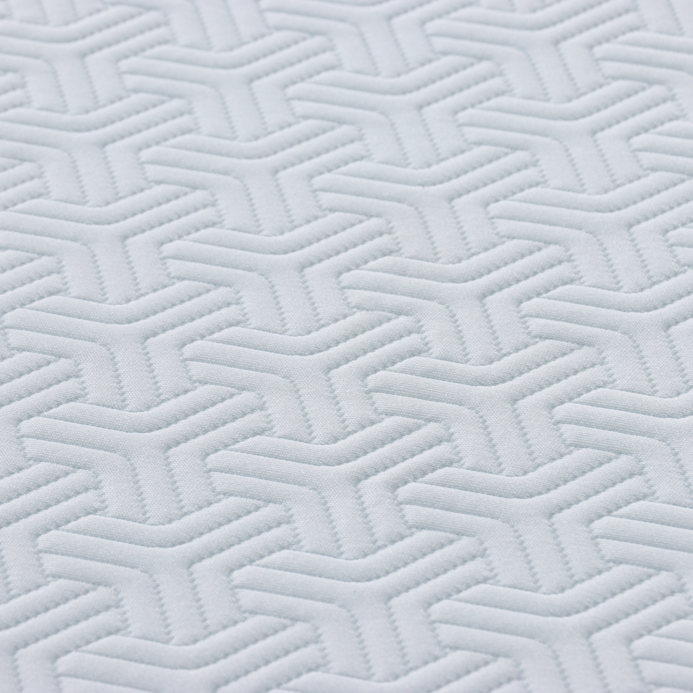 Produktbild för Madrass Vitt och Grått 140 x 190 cm Jacquardtyg