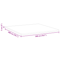 Produktbild för Kokostopper Vit 200 x 200 cm Jacquardtyg