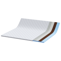 Produktbild för Kokostopper Vit 200 x 200 cm Jacquardtyg