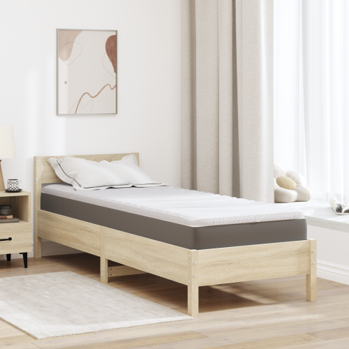 vidaXL Madrasskydd Vit 80 x 200 cm Stickad tyg